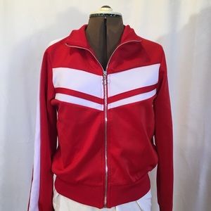 Fashion Nova Retro 90s Chevron Stripe Track Jacket